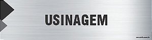 Placa de identificação usinagem