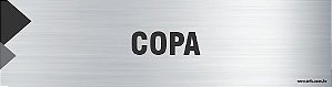 Placa de identificação copa