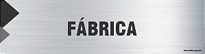 Placa de identificação fábrica