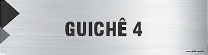 Placa de identificação guichê 4
