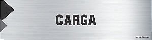 Placa de identificação carga