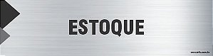 Placa de identificação estoque
