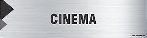 Placa de identificação cinema