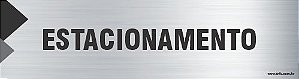 Placa de identificação estacionamento