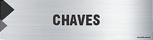 Placa de identificação chaves