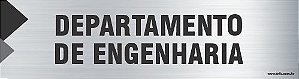 Placa de identificação departamento de engenharia