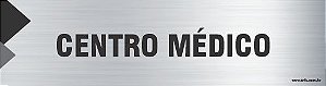 Placa de identificação centro médico