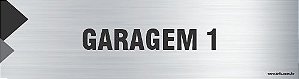 Placa de identificação garagem 1