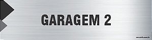Placa de identificação garagem 2
