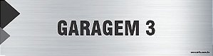 Placa de identificação garagem 3