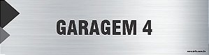 Placa de identificação garagem 4
