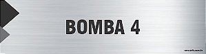 Placa de identificação bomba 4