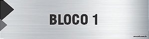 Placa de identificação bloco 1