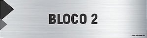 Placa de identificação bloco 2