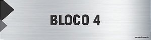 Placa de identificação bloco 4