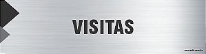Placa de identificação visitas