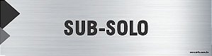 Placa de identificação sub-solo