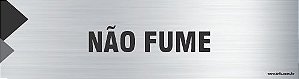 Placa de identificação não fume