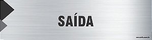 Placa de identificação saída