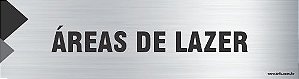 Placa de identificação áreas de lazer