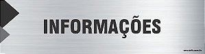 Placa de identificação informações