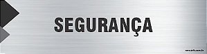 Placa de identificação segurança