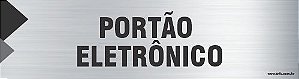 Placa de identificação portão  eletrônico
