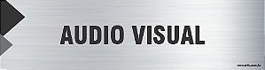 Placa de identificação audio visual