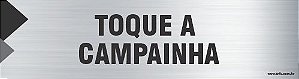 Placa de identificação toque a campainha