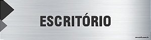 Placa de identificação escritório