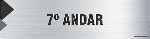 Placa de identificação 7º andar