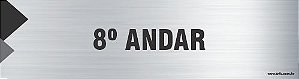 Placa de identificação 8º andar