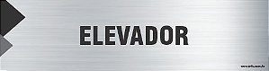 Placa de identificação elevador