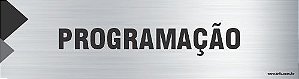 Placa de identificação programação