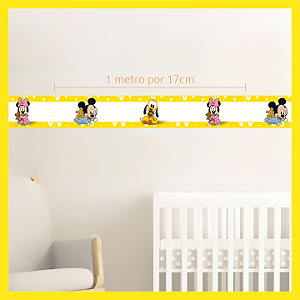 Faixa Adesiva decorativa para quarto infantil mini e mickey baby