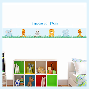 Faixa Adesiva decorativa para quarto infantil animais baby