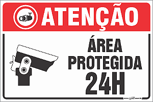 Placas residenciais área protegida 24h