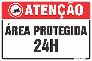 Placas residenciais área protegida 24h