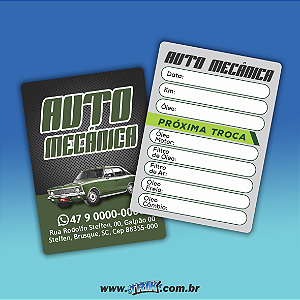 Adesivo Troca de Óleo