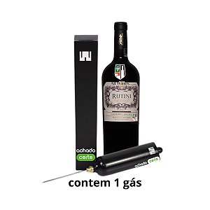 Winepopper Lite junto Rutini Cabernet Malbec - Presente