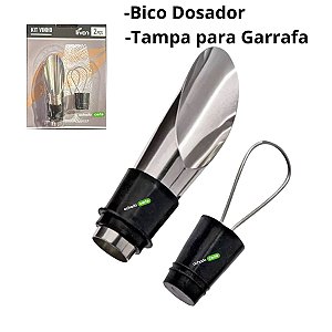 Vinho Kit 3 Bico Dosador Com Tampa Para Garrafa - 3 Kits