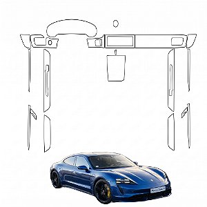 Kit PPF de Proteção Interno Completo - Porsche Taycan - 2023 á 2026