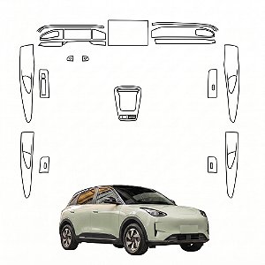 Kit PPF de Proteção Interno Completo - Geely Ex2 - 2025 á 2027