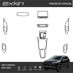 Kit PPF de Proteção Interno Completo - Jeep Compass - 2021 á 2025