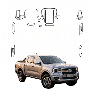 Kit PPF de Proteção Interno Completo - Ford Ranger Limited - 2024 á 2026
