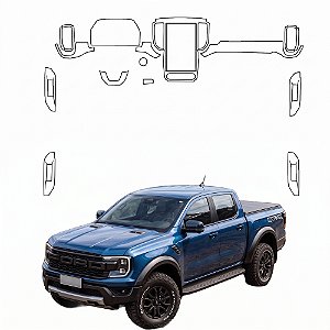 Kit PPF de Proteção Interno Completo - Ford Ranger Raptor - 2024 á 2026