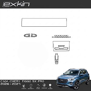 Kit PPF de Proteção Interno Completo - CAOA Chery Tiggo 5x Pro - 2026 á 2027