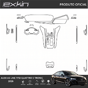 Kit PPF de Proteção Interno Completo - Audi A5 line TFSI quattro S tronic - 2026