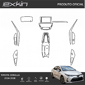 Kit PPF de Proteção Interno Completo - Toyota Corolla - 2024 á 2026