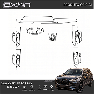 Kit PPF de Proteção Interno Completo - Caoa Chery Tiggo 8 Pro - 2025 á 2027